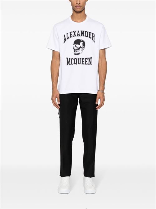 T-shirt con stampa ALEXANDER MCQUEEN | 759442QTAAW0909